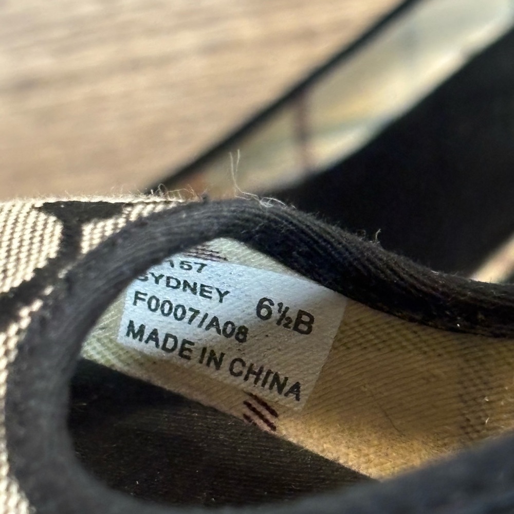 Coach Women's Black and Tan Wedge Sandals - Picture 6 of 6